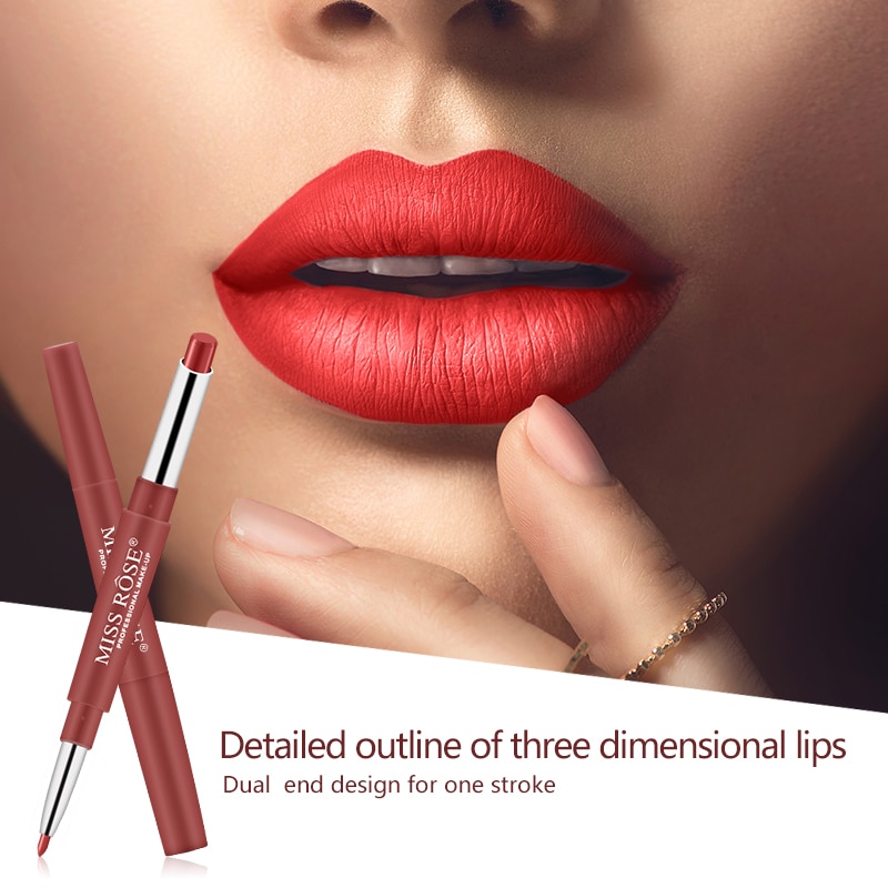 Brand New, High Quality Portable 20 Color Lip Makeup Liner Waterproof Long-lasting Red Lip Pencil Lipstick